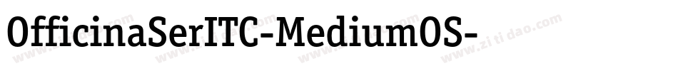 OfficinaSerITC-MediumOS字体转换