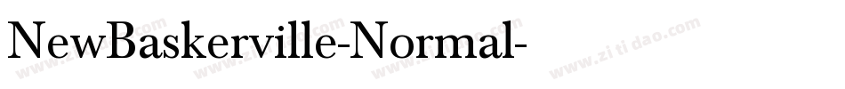 NewBaskerville-Normal字体转换