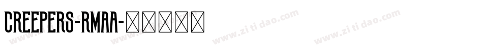 Creepers-rmAA字体转换
