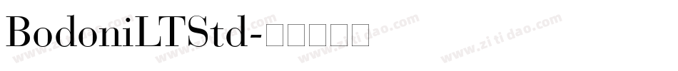 BodoniLTStd字体转换