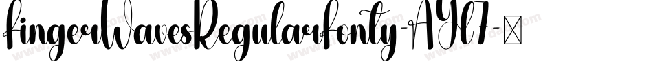 FingerWavesRegularFonty-AYl7字体转换