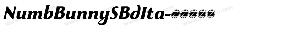 NumbBunnySBdIta字体转换