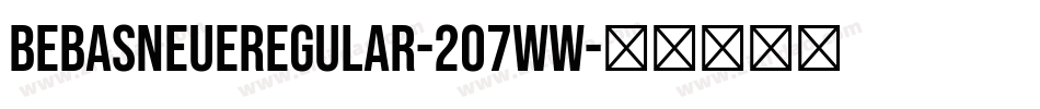 BebasNeueRegular-2O7wW字体转换