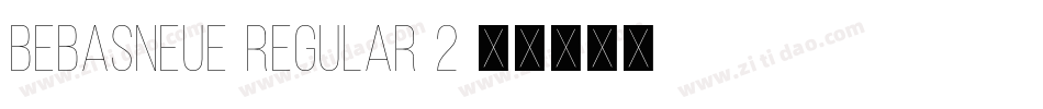 BebasNeue-Regular-2字体转换