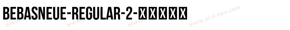 BebasNeue-Regular-2字体转换