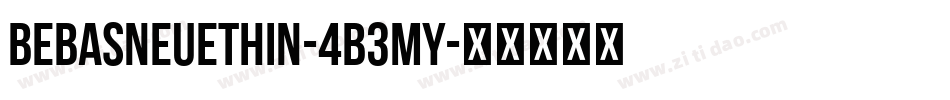 BebasNeueThin-4B3mY字体转换
