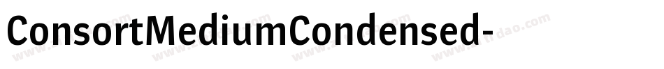 ConsortMediumCondensed字体转换