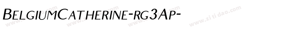 BelgiumCatherine-rg3Ap字体转换