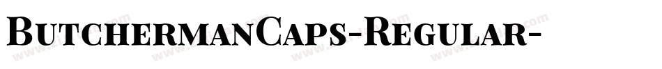 ButchermanCaps-Regular字体转换