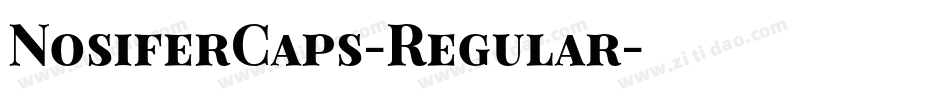 NosiferCaps-Regular字体转换