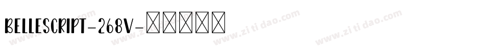 BelleScript-268v字体转换