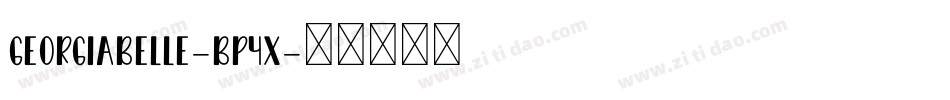 GeorgiaBelle-Bp4x字体转换