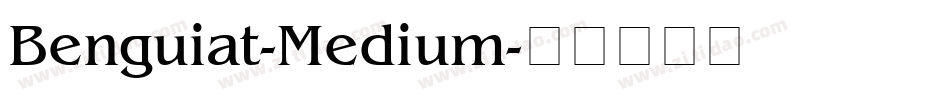 Benguiat-Medium字体转换