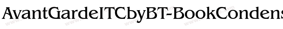 AvantGardeITCbyBT-BookCondensed字体转换