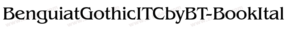 BenguiatGothicITCbyBT-BookItal字体转换