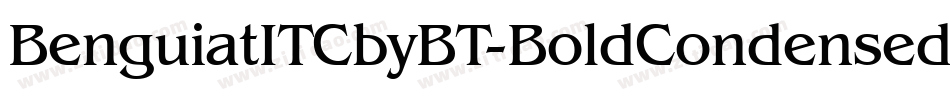 BenguiatITCbyBT-BoldCondensed字体转换