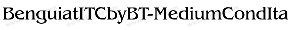 BenguiatITCbyBT-MediumCondItal字体转换
