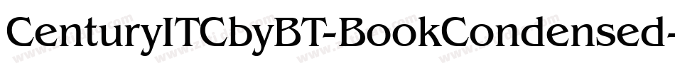 CenturyITCbyBT-BookCondensed字体转换