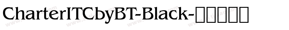 CharterITCbyBT-Black字体转换