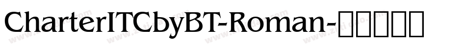 CharterITCbyBT-Roman字体转换