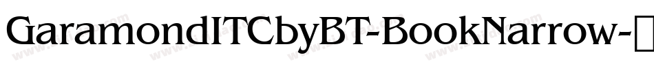 GaramondITCbyBT-BookNarrow字体转换