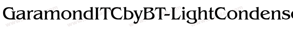 GaramondITCbyBT-LightCondensed字体转换