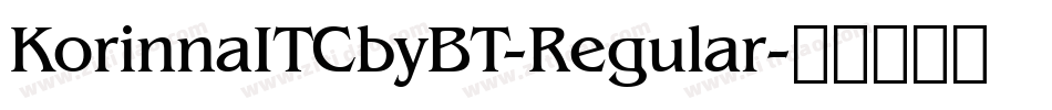 KorinnaITCbyBT-Regular字体转换