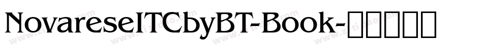 NovareseITCbyBT-Book字体转换