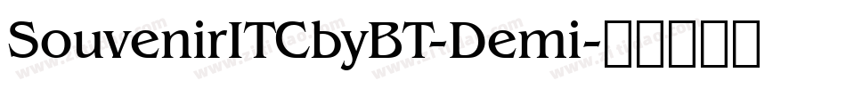 SouvenirITCbyBT-Demi字体转换