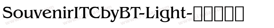 SouvenirITCbyBT-Light字体转换