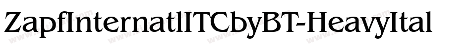 ZapfInternatlITCbyBT-HeavyItal字体转换