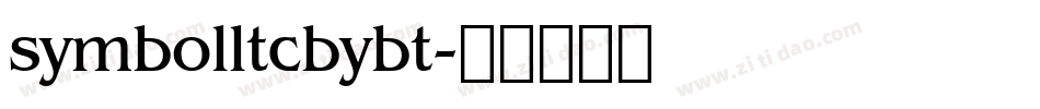symbolltcbybt字体转换