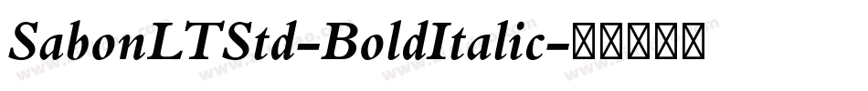 SabonLTStd-BoldItalic字体转换