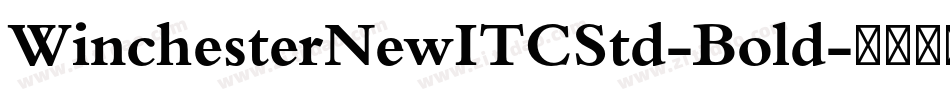 WinchesterNewITCStd-Bold字体转换