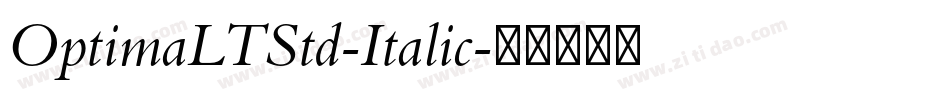 OptimaLTStd-Italic字体转换