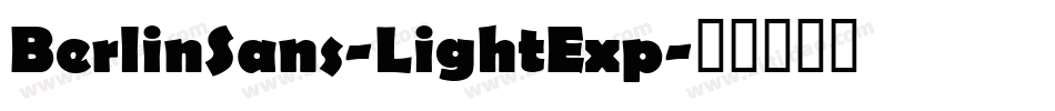 BerlinSans-LightExp字体转换