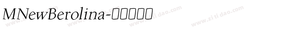 MNewBerolina字体转换