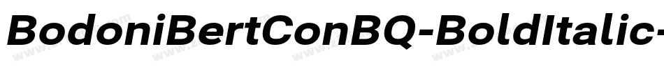 BodoniBertConBQ-BoldItalic字体转换
