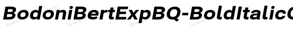 BodoniBertExpBQ-BoldItalicOsF字体转换