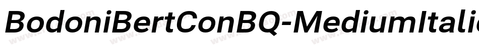 BodoniBertConBQ-MediumItalic字体转换