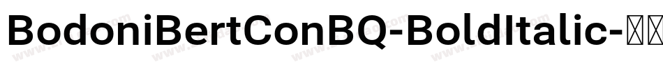 BodoniBertConBQ-BoldItalic字体转换