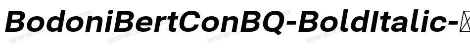 BodoniBertConBQ-BoldItalic字体转换