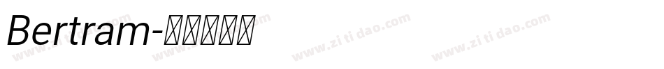 Bertram字体转换