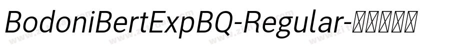 BodoniBertExpBQ-Regular字体转换