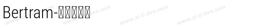 Bertram字体转换