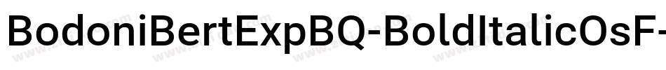 BodoniBertExpBQ-BoldItalicOsF字体转换