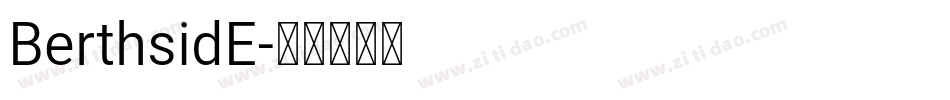 BerthsidE字体转换