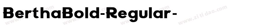 BerthaBold-Regular字体转换