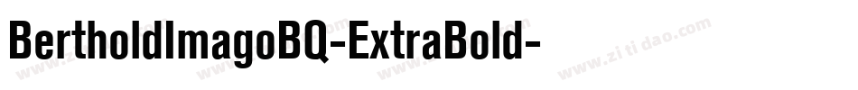 BertholdImagoBQ-ExtraBold字体转换