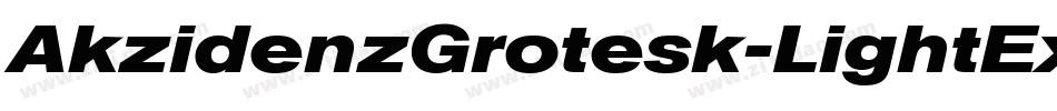 AkzidenzGrotesk-LightExtended字体转换